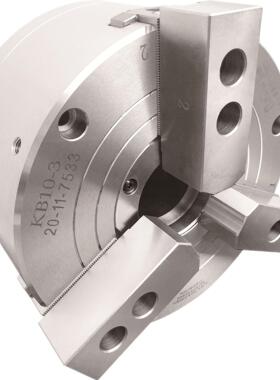 倍得福中空/半通孔三爪气动卡盘全钢体机床车床KB12-3新款高精度