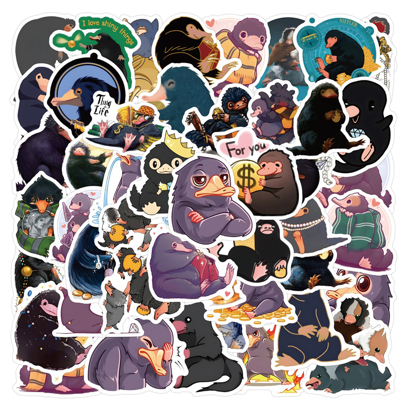 60张卡通嗅嗅笔记本可爱防水贴纸