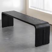 简约实木长条凳覆古家用床尾凳设计师款 凳用餐凳 换鞋