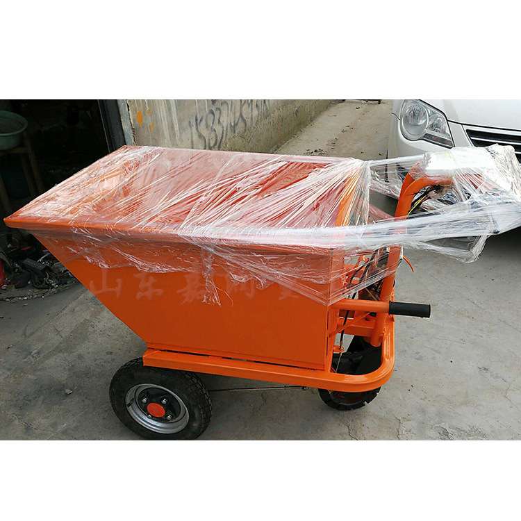 建筑工地电动灰斗车 手推式翻斗平板拉砖车 农用自卸翻斗车现货