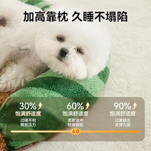 通用宠物枕头 狗垫子睡觉冬天保暖中小型犬泰迪可拆洗狗床猫咪四季
