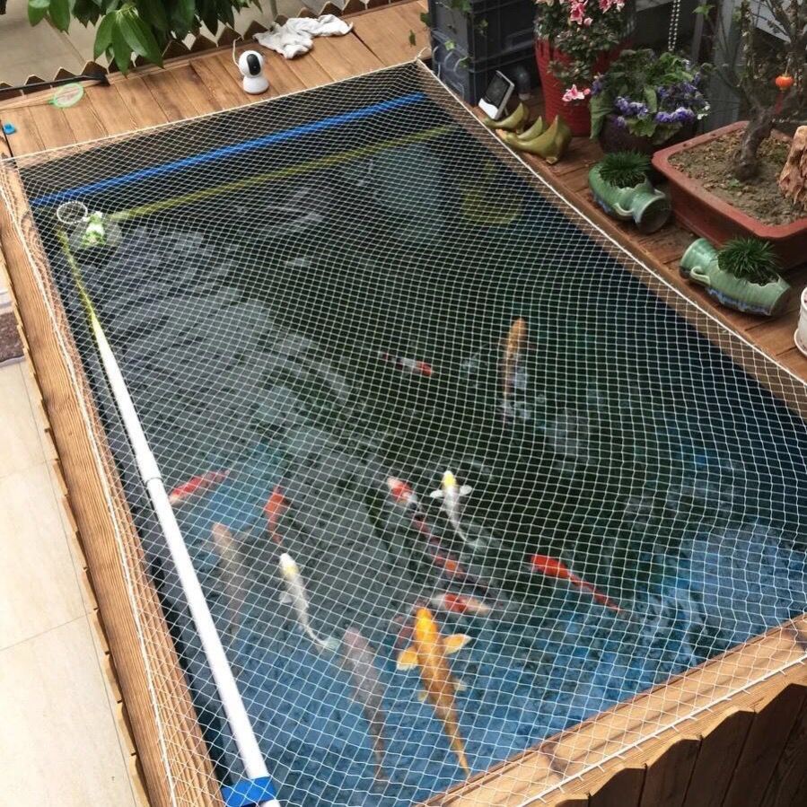 鱼缸防跳网鱼箱防逃罩长方形鱼缸防逃网户外鱼池防落叶网盖网罩