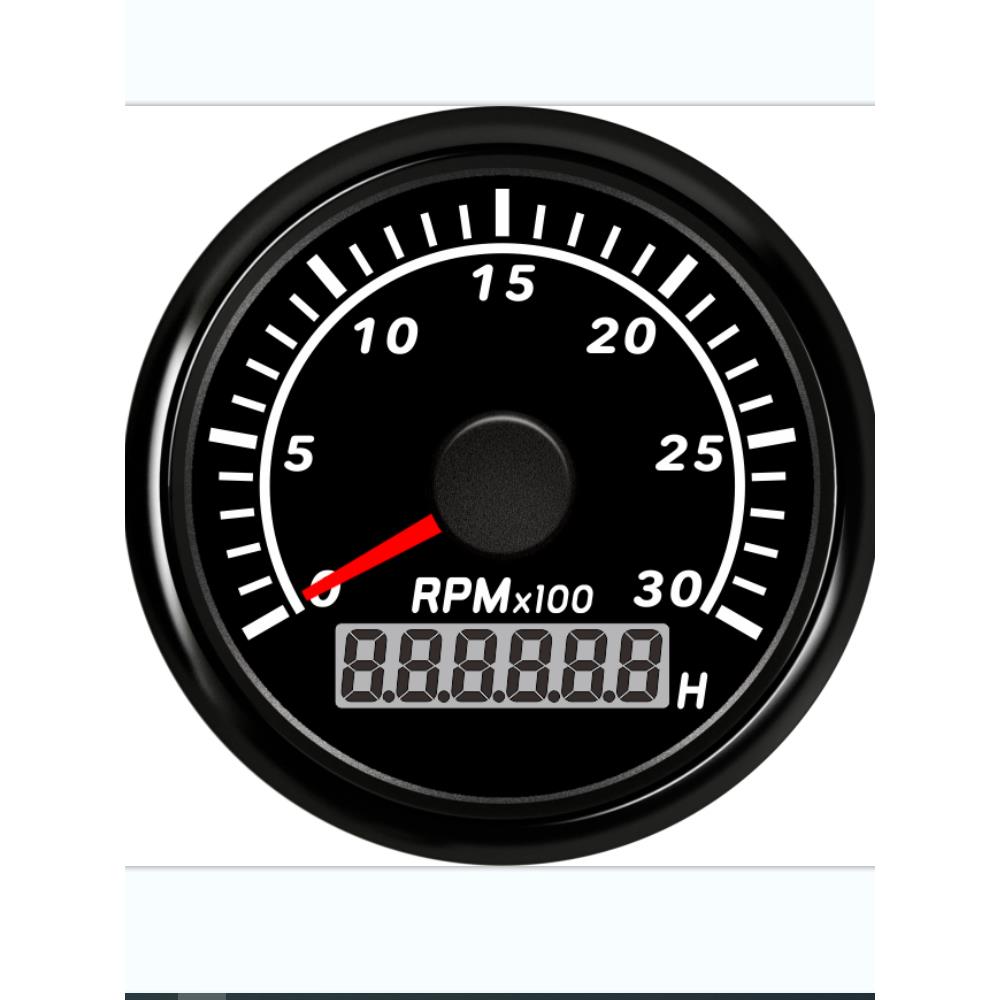 速度计时表52mm指针式转速表时间表发动机转速表可调通用转速表