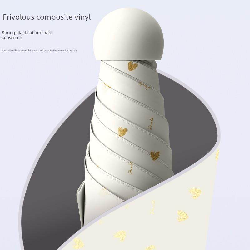 宝迪妮雨伞小巧便携折叠遮阳伞太阳伞超强防晒防紫外线晴雨两用女