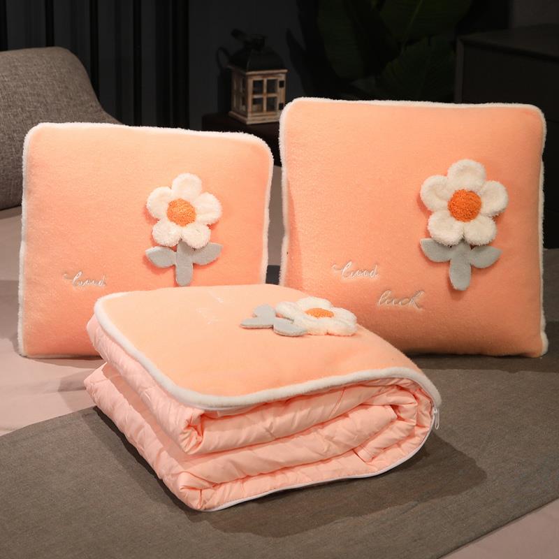 抱枕被子两用二合一折叠靠枕毯子汽车办公室午睡枕头车载毛毯夏季