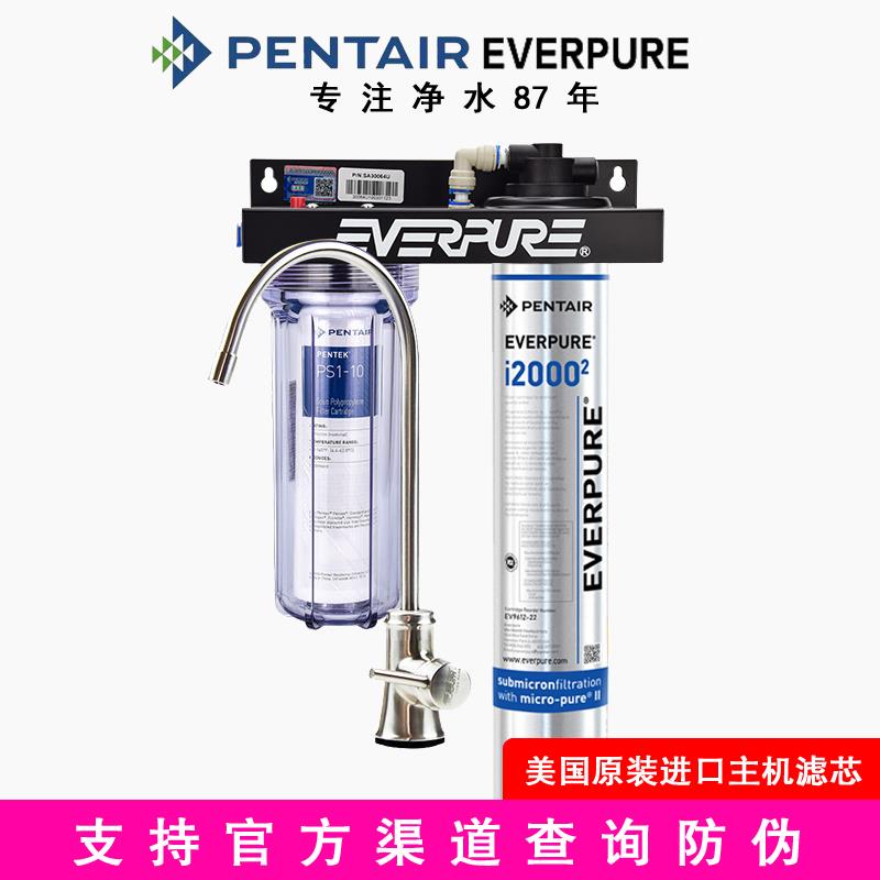 美国爱惠浦超滤机I20002净水器双联直饮机商用制冰机水吧大流量型