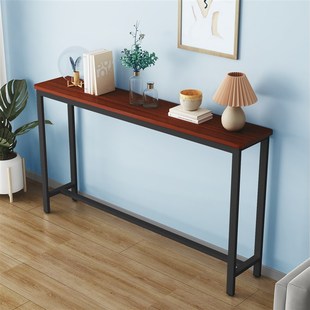 定做圆角沙发后置物架高桌夹缝长条桌靠墙床头床尾床边超窄小桌子