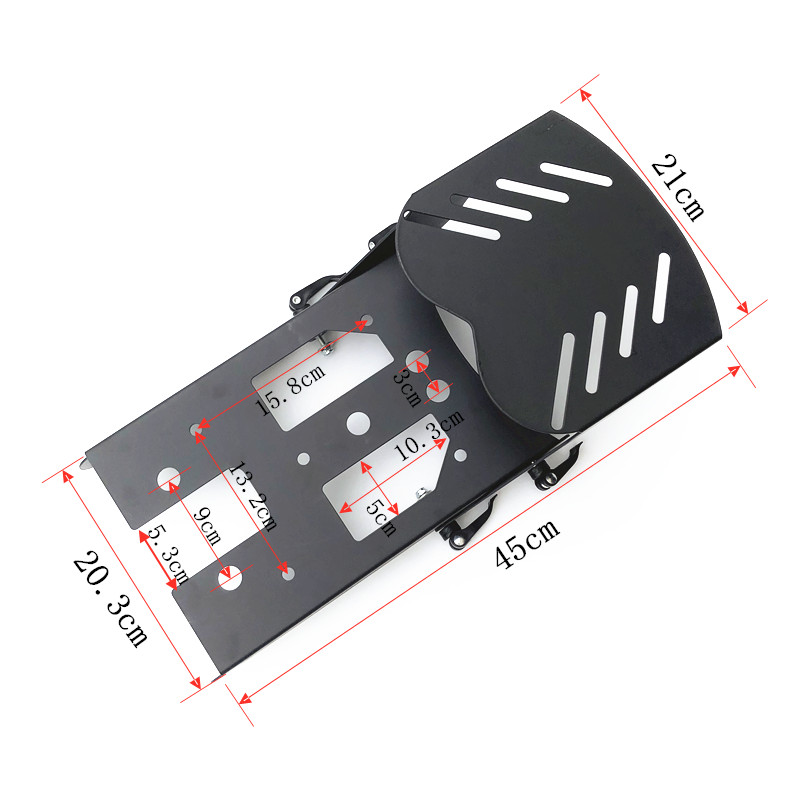 电动车深远A7 滑动尾箱架小牛雅迪伸缩尾架座垫底板三件改装配件