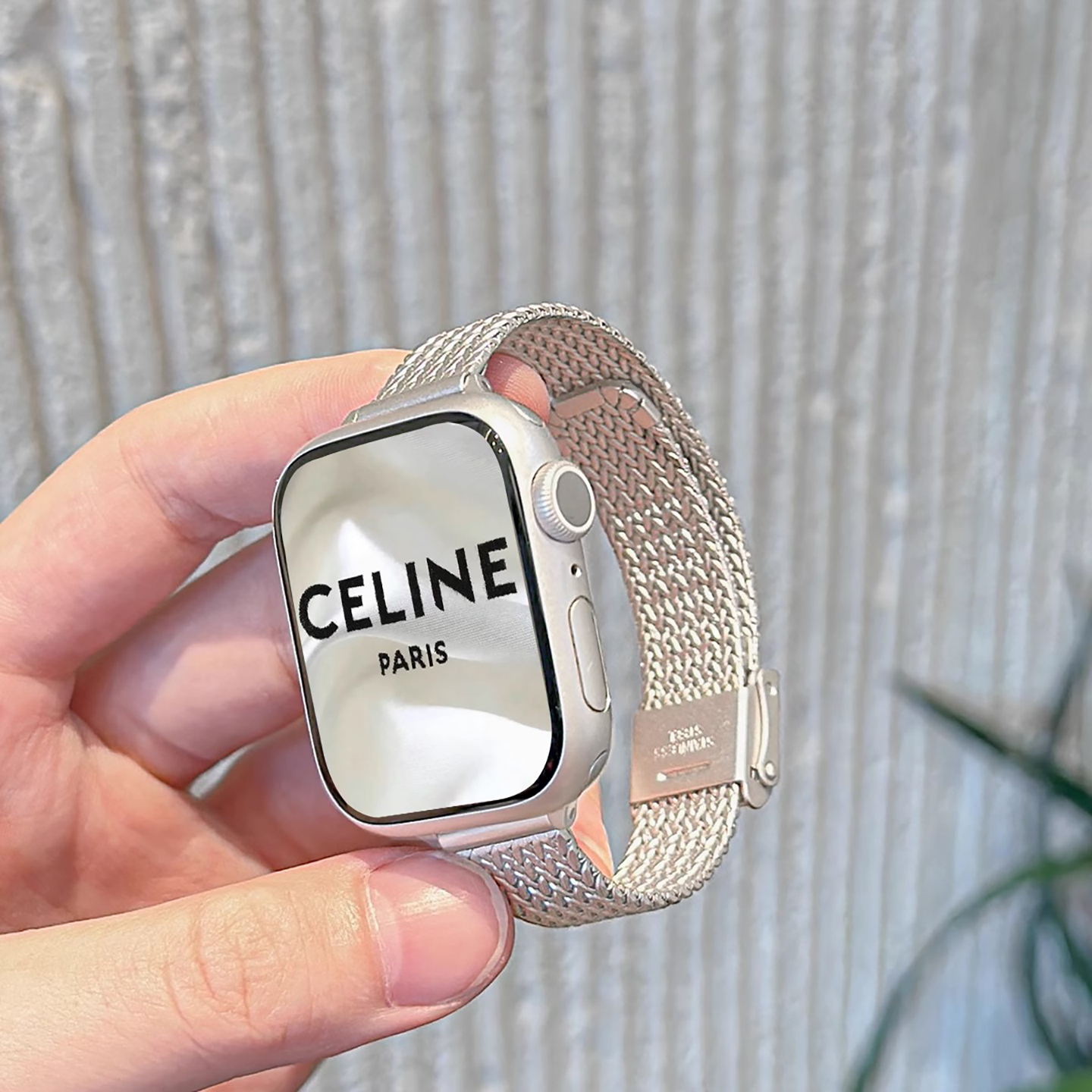 适用iwatchs10表带新款applewatchs9苹果s8夏季手表s7/S6手表带SE女式小众表链金属Ultra2女款高级感腕带电子