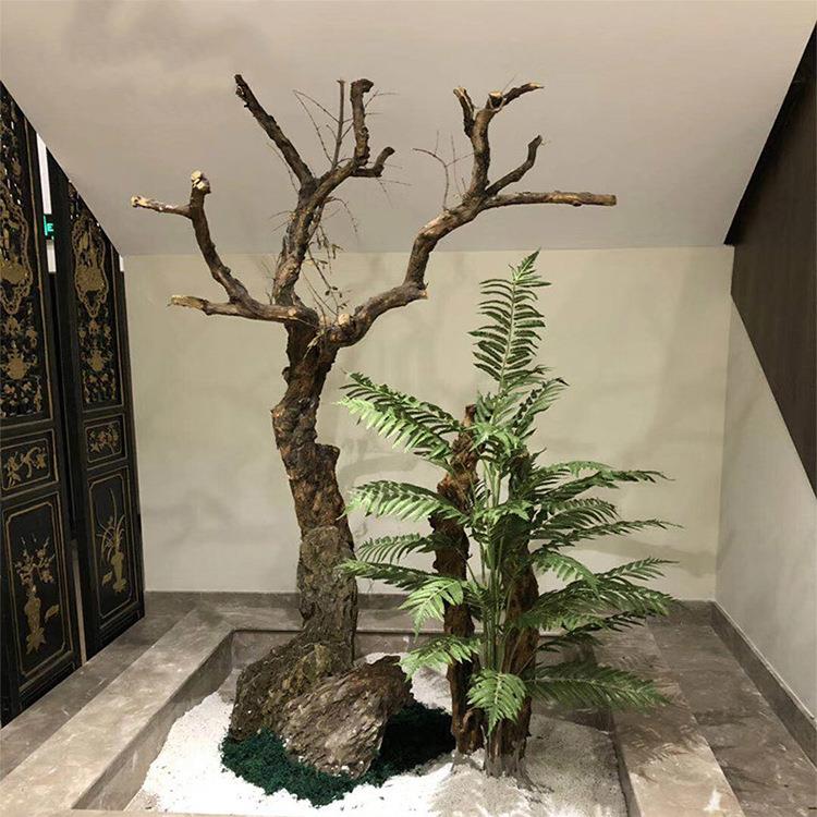 造型石榴树漂白石榴树服装装饰树枯树干树枝白树枝剥皮树造型树干