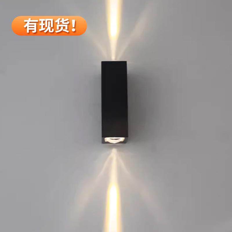 灯饰灯具户外壁灯室外方形壁灯led墙灯双头现代简约创意