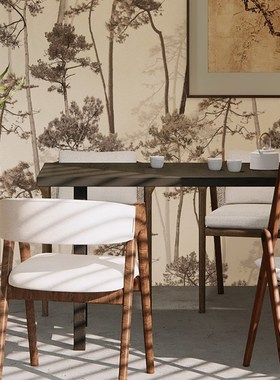 跨境新款壁纸自粘家用墙纸墙贴油画布墙贴纸壁纸墙O布自粘wallpap