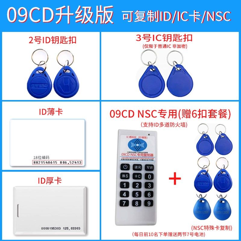 idic卡复制机id门禁卡复卡器读卡器物E业补卡125K感应门卡复刻07C