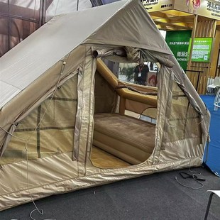 充气帐篷6.3平米户p外露营过夜防雨厚露营大房间野外小屋便携