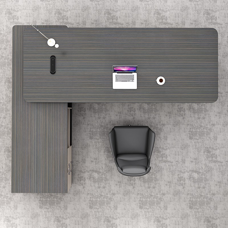 老板桌办公桌轻奢k简约现代董事长总裁桌经理大班台办公室桌椅组