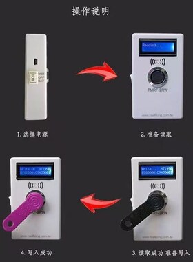 迷你TMRF-2RW复制机ID复制机RW1990手柄卡O碰碰卡接触卡TM机读卡