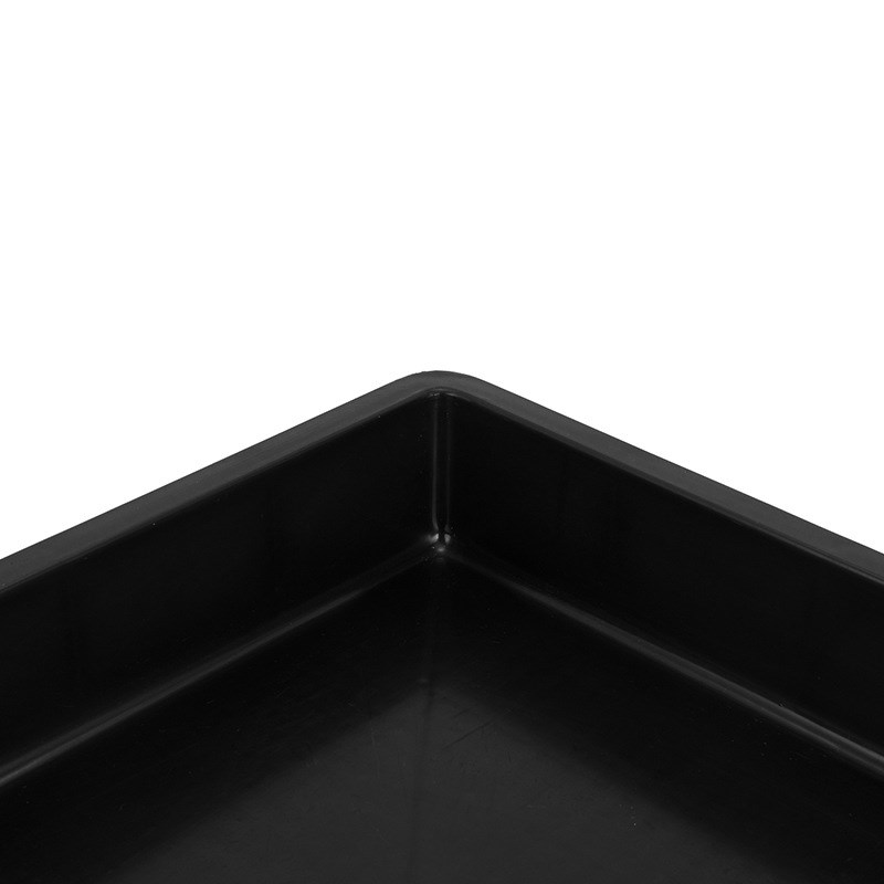 周转箱70061090防静电黑色塑料物料胶箱P框养龟箱物流箱物料