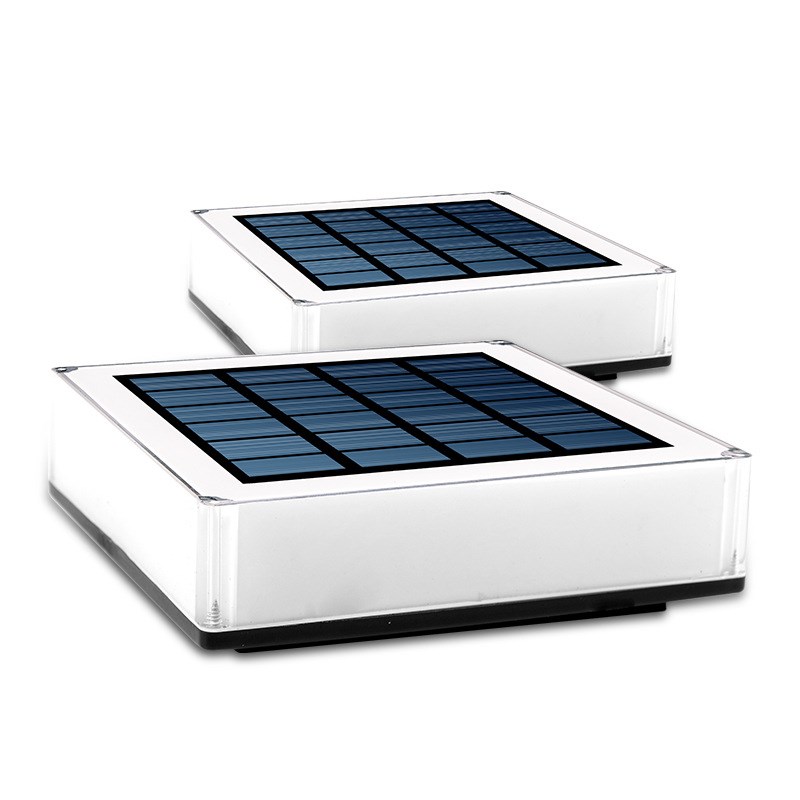 太阳能柱头灯四方形别墅大门柱C灯围墙围栏户外防水庭院柱子灯