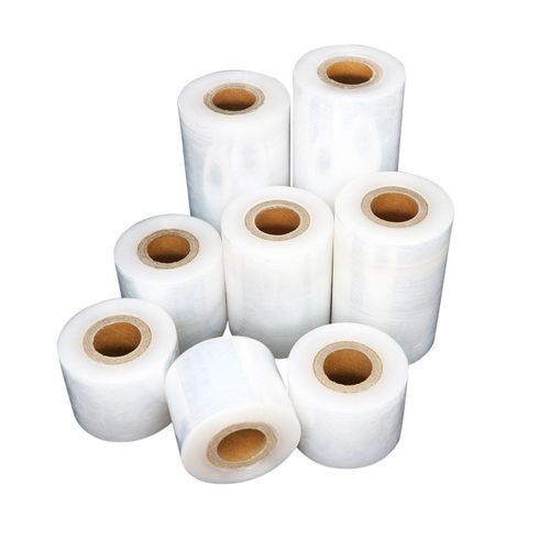 PE小缠绕膜10cm外卖包装拉伸膜工业打包L大卷保鲜膜嫁接分切膜包