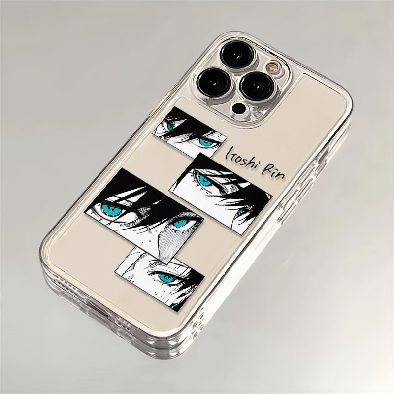 苹果15plus手机壳OPPOfindx8软小米14蓝色监狱系师凛iPhone16动漫适用13Promax华为12荣耀VIVOx200一加iQOO11
