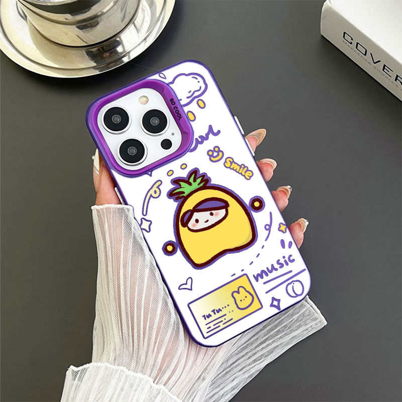 15ProMax蛋仔果宝特攻华为Mate70菠萝吹雪苹果16plus手机壳VIVOIQOO12适用硬iPhone13彩银小米14Ultra卡通s30