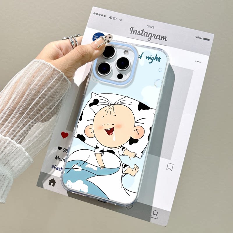 新款OPPOK13TURBOPRO硬12手机壳带挂绳iPhone14可爱胡图图VIVOIQOOZ10TURBOPRO适用17ProMax大孔16e可爱15pro