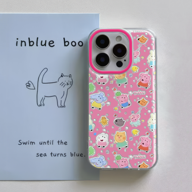 真我gt7适用iPhone17卡通荣耀畅玩70PLUS大孔华为NOVA14手机壳一加13T新款可爱佩奇硬苹果15镜子支架16ProMax,3C数码配件,手机保护套/壳,淘宝优惠券,粉丝福利购,淘宝优惠卷