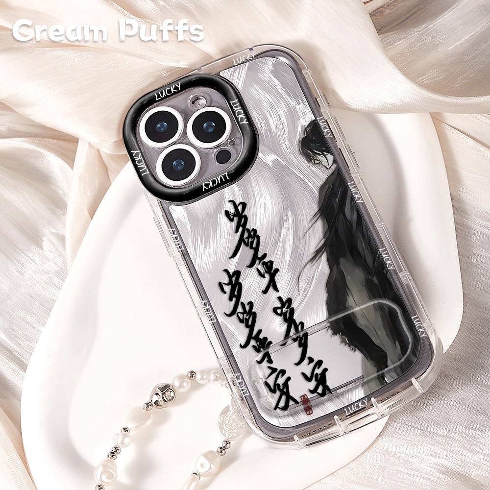 15plus手机壳软苹果14镜子支架VIVOIQOO13适用17ProMax剑来陈平安红米TURBO4创意iPhone16带挂绳麦芒40高级感