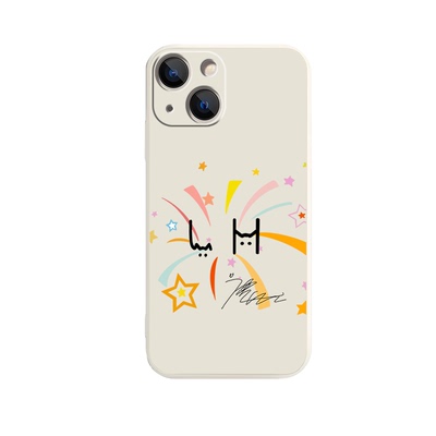 iPhone13p荣耀X70小众16PLUS苹果17手机壳OPPORENO14适用12软华为MATE80PROMAX创意华为NOVA15鹿晗签名涂鸦风