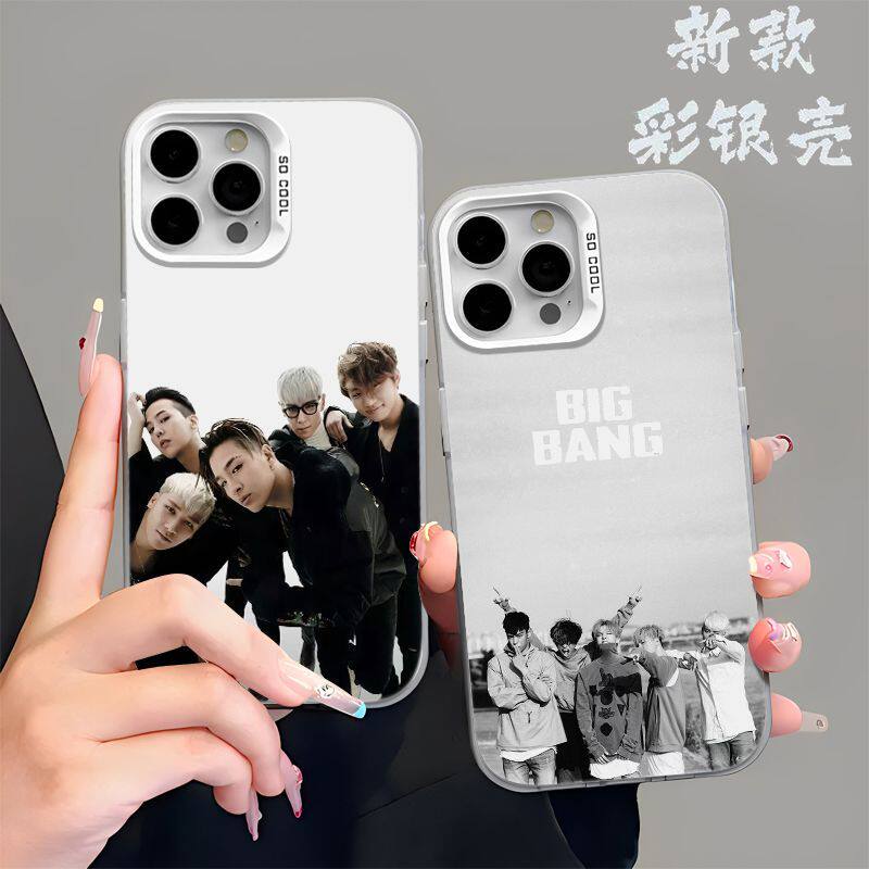 韩团男团BIGBANG手机壳适用OPPORENO16/红米NOTE17适用iPhone13苹果15创意彩银18ProMax硬14PLUS高级感手机壳