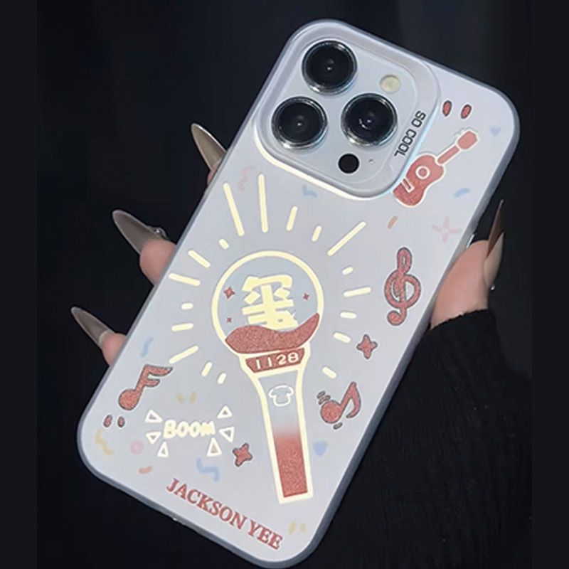 iPhone16易烊千玺应援棒苹果15周边14plus个性13适用12promax手机壳ins风华为PURA80彩银真我NEO7TURBO硬y300