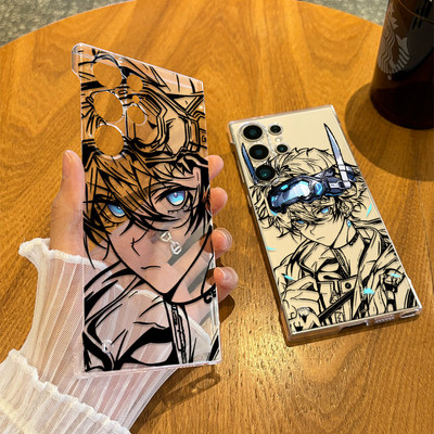 OPPOK15PRO苹果14个性无边框硬iPhone13透明创意小米17适用16PLUS手机壳红米K90MAX超薄12ProMax简笔动漫男孩