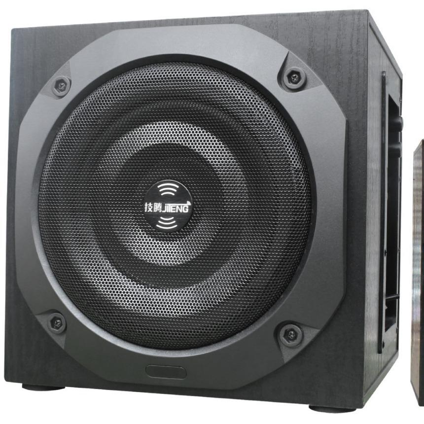 技腾909蓝牙6.5寸大口木质外观游戏音效电脑低音炮插卡插优盘