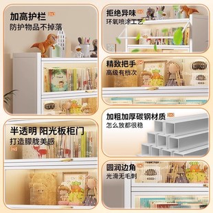 书架落地置物架儿童家用客厅桌面书柜一体靠墙可移动桌上收纳柜子