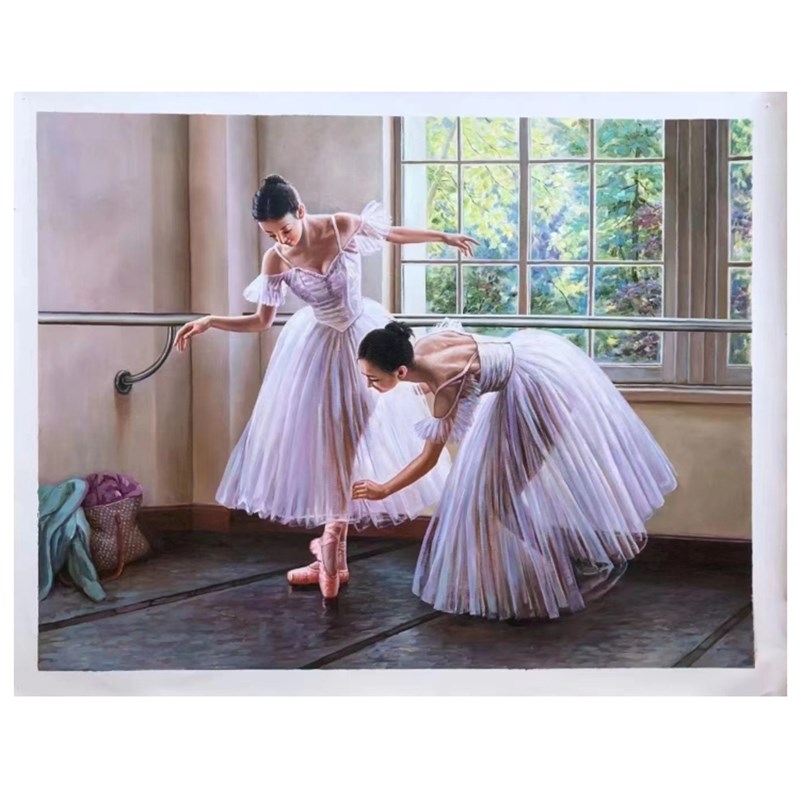 纯手绘油画挂画定制人物肖像植物风景萌宠写实名画酒店别墅装饰画图片