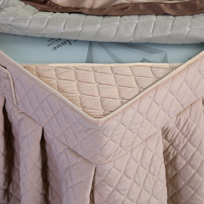 冬天烤火桌子罩加厚正方形加绒四方桌电取暖炉器麻将机罩桌布