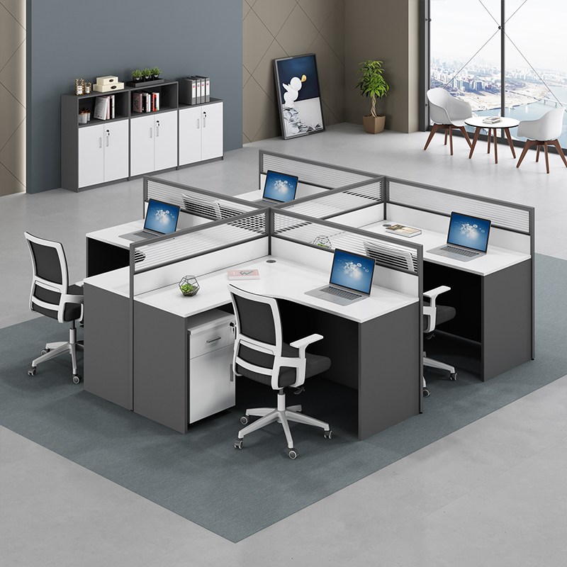 职员办公桌椅屏风员工办公桌人位办公室家具工位卡座