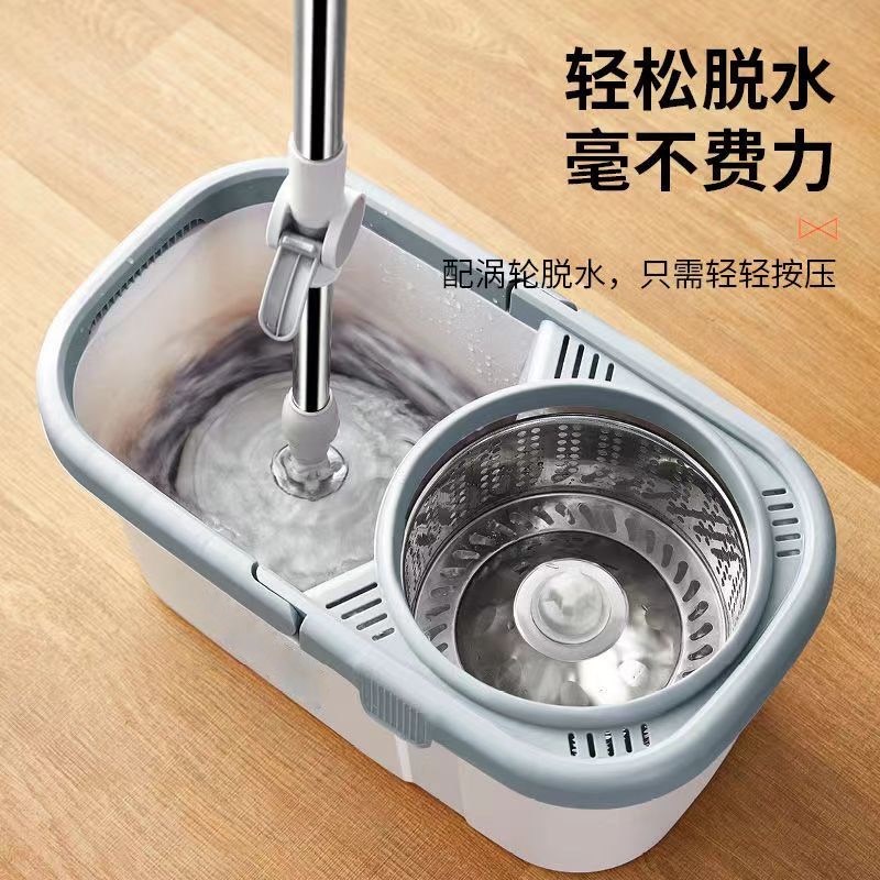 旋转拖把新款免手洗家用一拖净拖布桶吸水拖自动甩懒人拖地双驱动