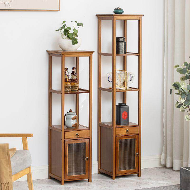 茶架子新茶柜置物博古架非实木中式TJZ摆件展示柜茶室纳茶具架收