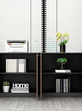 文件公柜矮FAE柜地柜物储柜木质办室隔断柜资料柜档案办柜带锁公