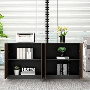 文件公柜矮FAE柜地柜物储柜木质办室隔断柜资料柜档案办柜带锁公