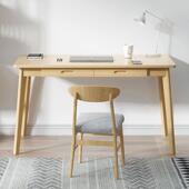 UJZ电简脑桌台式 书桌用约卧办室实家木腿学习桌宿舍学生简易桌子