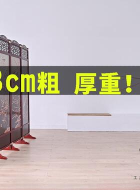中式实木屏风折叠断隔客厅移动室酒墙BLR店办公室现代简易卧遮挡