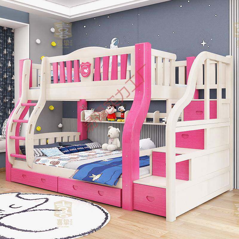 喜挚加实木上下床成人厚两层床高低床子母床下层LZH铺儿童双母子