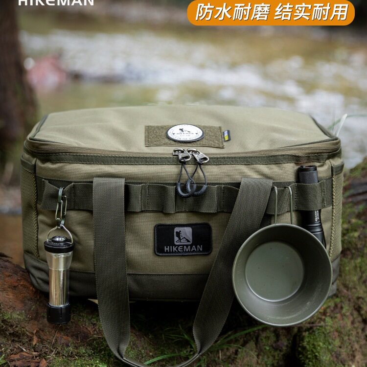 户外露营装备收纳包炊具餐具杂物袋便携工具配件气罐卡式炉防撞箱