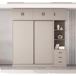 木用衣柜代家卧室一门到顶奶ASK油风简易小户型实现简约衣橱