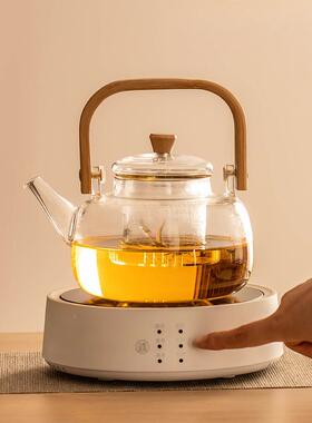 电陶炉型智能简约茶器煮套家用泡茶办公室小煮茶壶玻璃AL102313烧