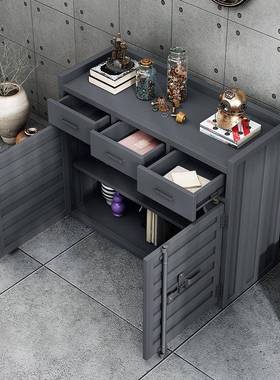 工业风集装箱MBX铁艺餐边储柜酒店厢备餐柜收纳柜茶水古物柜包复