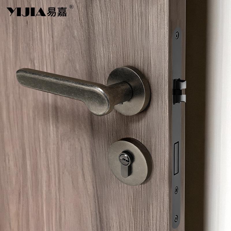 旧中门古风室内门锁仿古做卧室门72F045/7锁实木音把手通用型静磁