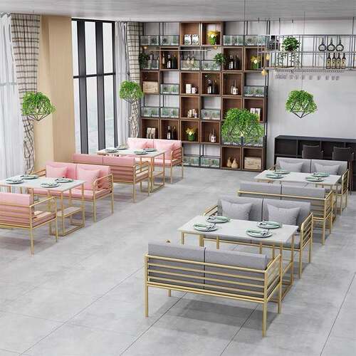 奢酒店大堂6668办公接待休闲卡座谈沙区发商务简约售楼轻处洽桌椅